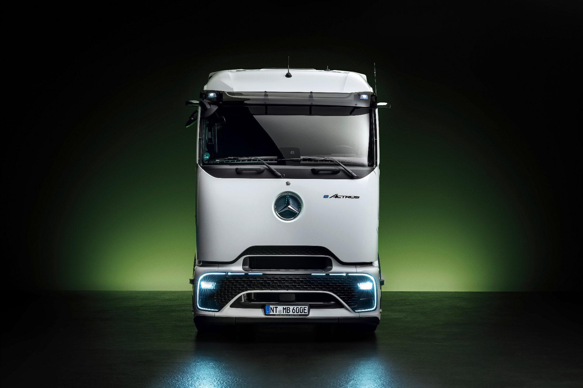 Modern electric Mercedes eActros truck